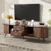 M&Ms - Mid-Century Modern Tv Stand For 80"" Tv, Entertainment Center With Storage For Living Room, Bedroom, Media Console Table With 2 Drawers
