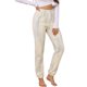 thumbnail image 4 of Pantalones de pijama para mujer INSPIRE CHIC, pantalones con puños, pantalones largos, bolsillos laterales, ajuste holgado, ropa de descanso ligera, pantalones de pijama S Rayas Azules, 4 of 6