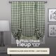 thumbnail image 2 of Cortina de ventana ACHIM Buffalo Check Tieup, 107 x 160 cm, color salvia y marfil, 2 of 6