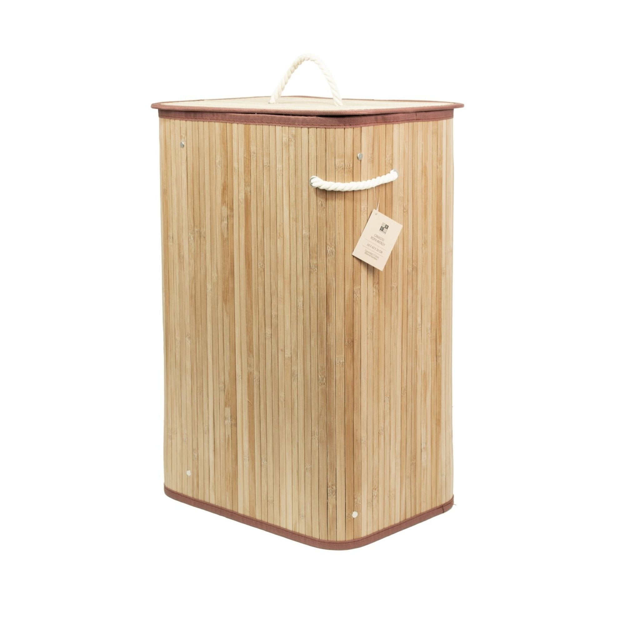 Decoexpress - Canasto Para Ropa De Bambú