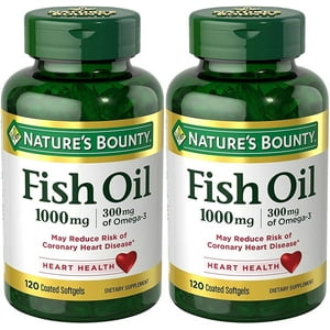 Suplemento De Aceite De Pescado Nature'S Bounty, 1000 Mg, 240 Cápsulas Blandas