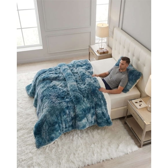 Cubre-Cama Térmico Shaggy – Diseño Suave para Plaza Y Media