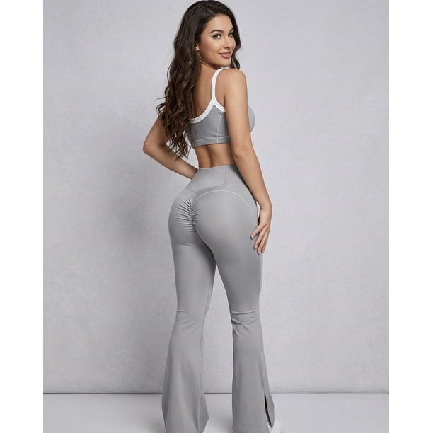 Set Básico Sport Mujer Calza Flare Peto Dry-Fit
