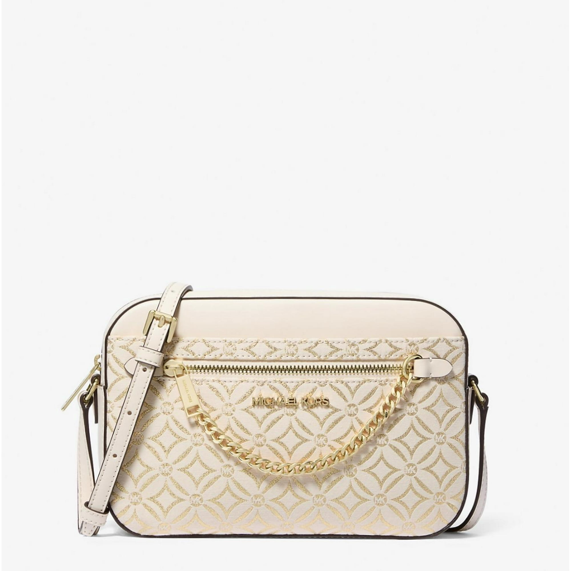 Cartera Michael Kors Jet Set Metallic Beige Talla Única