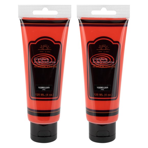 Pintura Acrílica Creative Inspirations Vermillion 120 ml (2 unidades)