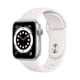 thumbnail image 1 of Reloj Apple Watch Series 6 40mm GPS + Celular Silver Aluminum Case White Sport Band, 1 of 6