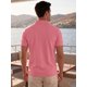 thumbnail image 3 of INSPIRE CHIC Camisa Polo de Hombre de Manga Corta Elástica Sólida Casual para Golf S Rosa, 3 of 5