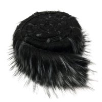 Magideal - Cortes , Cintas Para Costura, Juguete De Peluche, Tela Artificial Para Cubierta De Silla, Manualidades Diy, Decoración Del Hogar, , Pelo , Negro