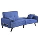 thumbnail image 3 of Sillón Sofá Cama 3 Cuerpos con Apoya Brazos y Parlantes bluetooth Azul, 3 of 3