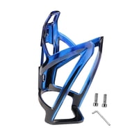 Magideal - Soporte Para Botella De Bicicleta Portavasos Resistente Ligero Accesorio Con Tornillos Material Pc Adecuado Para Adultos Bicicleta Montaña Carretera P Azul