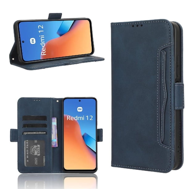 Funda Cartera Magnética para Xiaomi Redmi 12 4G- Tarjetero Desmontable, Cuero PU, Soporte
