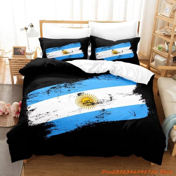 Argentina Flag Bedding Set Single Twin Full Queen King Size Bed Set Adult Kid Bedroom Duvet cover Sets Bed Sheet SetBed Sheets