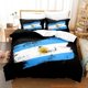 thumbnail image 1 of Argentina Flag Bedding Set Single Twin Full Queen King Size Bed Set Adult Kid Bedroom Duvet cover Sets Bed Sheet SetBed Sheets, 1 of 5