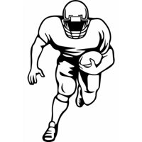 Rienda Libre Graphics - Decomural American Football Player Sports Wall Ws-32963