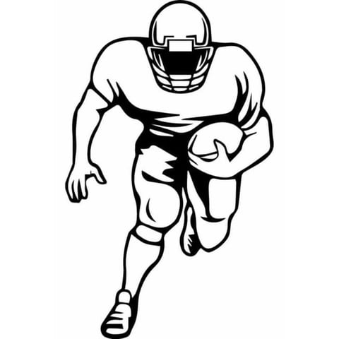 Rienda Libre Graphics - Decomural American Football Player Sports Wall Ws-32963