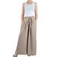 thumbnail image 2 of Pantalon Palazzo Algodon Mujer Tipo Lino Casual Playero 3001, 2 of 6