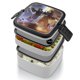 thumbnail image 4 of Halo Fiambrera de Doble Capa, Contenedor de Almuerzo Portátil Apilable, Almacenamiento de Alimentos Hermético a Prueba de Fugas, 1000ml, 4 of 6
