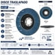thumbnail image 3 of Pak 10 Disco Lija Traslapado Flap Metal P100 115mm 13600rpm Negro Azul, 3 of 3