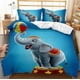 thumbnail image 1 of Wild Animal Giraffe Elephant Rhino Zebra Quilt Duvet Cover Set Bed Linen3-Piece Bedding Set (1 Duvet Cover + 2 Pillow Shams), 1 of 3
