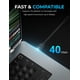 thumbnail image 4 of Cable Thunderbolt 3 SABRENT USB tipo C 40 Gbps 100 W 20 cm negro, 4 of 6