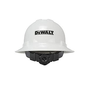 Dewalt - Casco De Ala Completa Con Cierre De Trinquete De 6 Puntos Color Blanco
