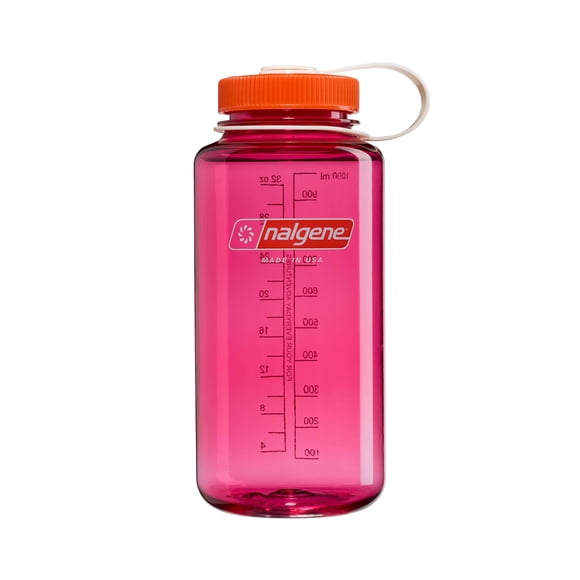 Botella de agua Nalgene Thrill & Motion, 946 ml, boca ancha, fucsia
