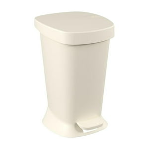 Coza - Basurero Con Pedal New Square 5 L Gris Claro Gris