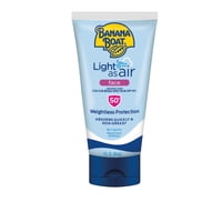 Loción De Protección Solar Banana Boat Light As Air Spf 50 90 Ml Para Rostro