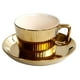 thumbnail image 1 of Juego De Taza Y Platillo De Té / Café Chapados En Oro Taza De Café Con Leche Espresso De Cerámica B, 1 of 2