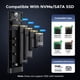 thumbnail image 5 of Caja externa SSD UGREEN 20 Gbps USB‑C NVMe SATA, 5 of 8