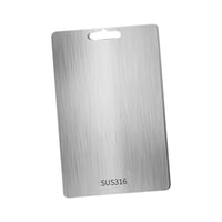 Bothyi - Tabla De Cortar De Acero Inoxidable Elegante Para Acampar En Interiores Y Senderismo, 29 X 20 Cm