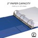 thumbnail image 3 of Binder Samsill Economy, 2 pulgadas, 3 anillos, azul, paquete de 4, 3 of 7