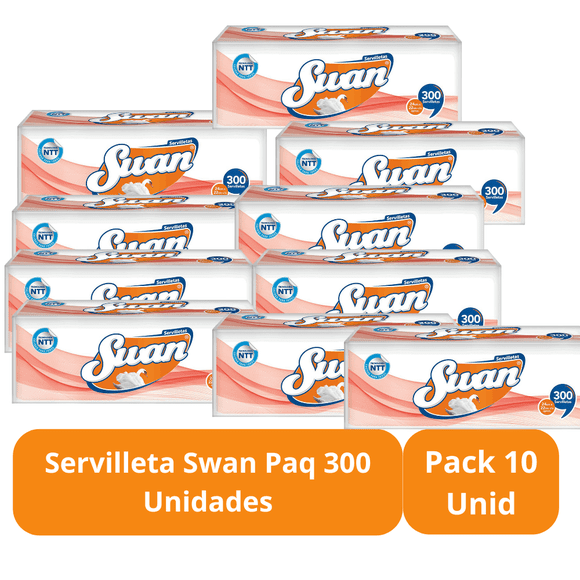 Servilleta Swan Paq 300 Unidades Pack 10 Unidades