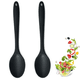 thumbnail image 1 of 2 cucharas de silicona para cocinar, resistentes al calor y de diseño higiénico. Utensilios de cocina y cucharas para mezclar., 1 of 6