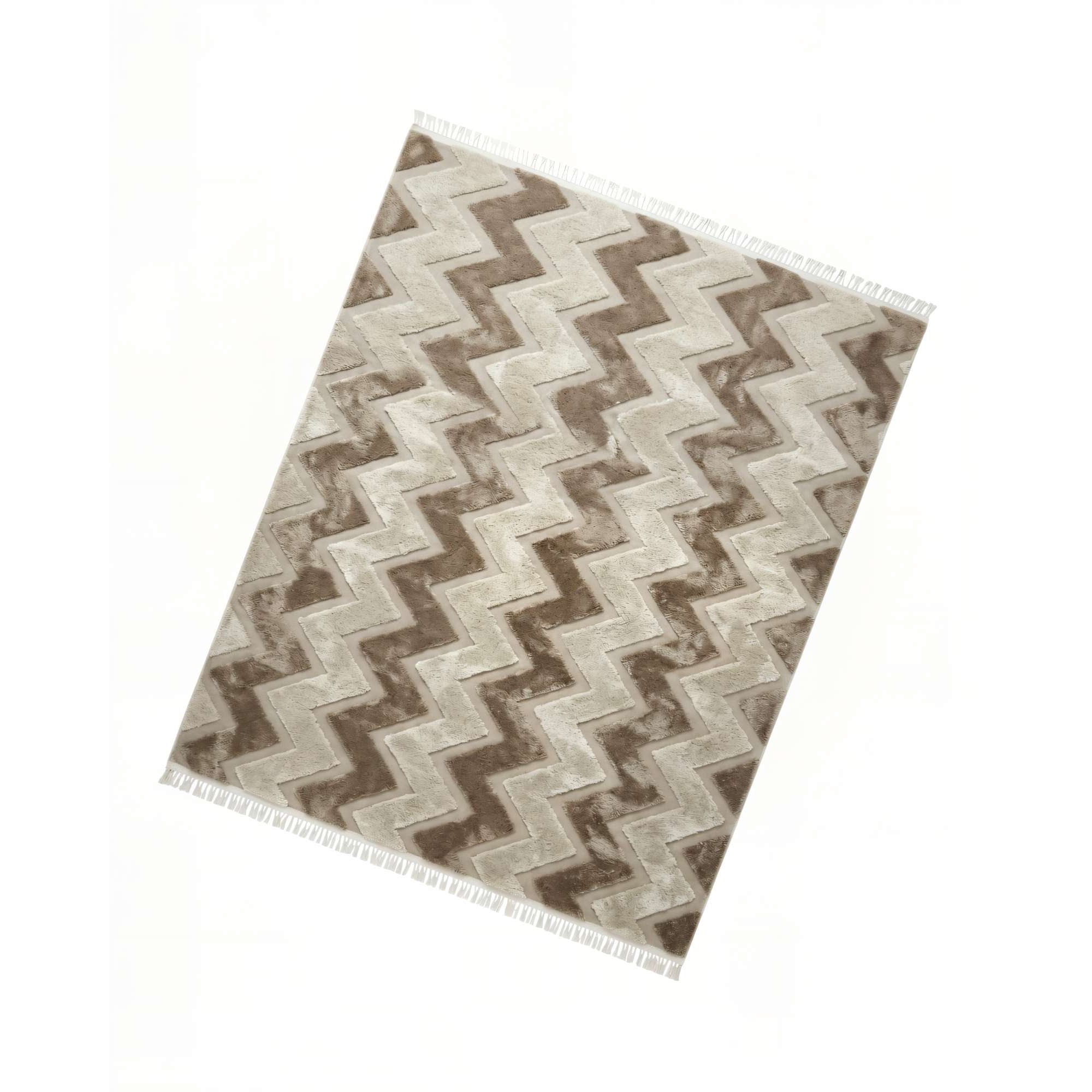 Genérico - Alfombra 150 X 200 Decorativa Jacquardbicolor 6