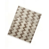 Genérico - Alfombra Jacquard 200 X 240 Decorativa Bicolor 6