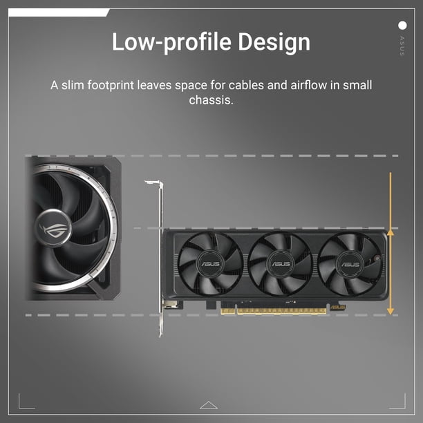 Tarjeta gráfica ASUS GeForce RTX 5060 LP BRK 8GB GDDR7 | Lider