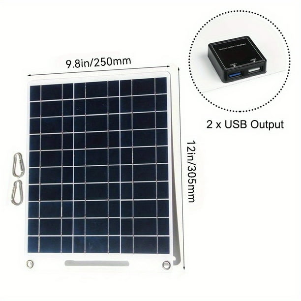 Stay Connected Anywhere with Our Solar Panel Portable Charger Kit - Fast Charging for Your Phone and Power Bank on the Go!