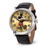 Reloj Disney Mickey Mouse Moviendo Las Manos En Piel Plateada
