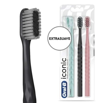 Cepillo De Dientes Iconic Premium Extrasuave 3 Un Oral-B