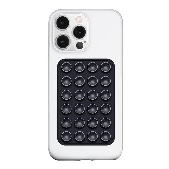 Funda de silicona con ventosa para teléfono, soporte LVShuliangPin Anteel Black