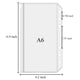 thumbnail image 2 of Antner 12 fundas transparentes de PVC para carpeta A6, 17,7 x 10,5 cm, 2 of 6