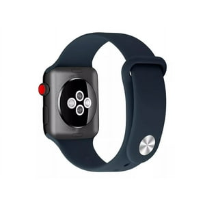 Genérico - Correa Botón Compatible Iwatch Apple Watch 42/44/45Mm Azul Medianoche