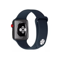 Genérico - Correa Botón Compatible Iwatch Apple Watch 38/40/41Mm Azul Medianoche