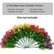 thumbnail image 3 of Flores artificiales HyeFlora Daisy con eucalipto, 12 paquetes, 3 of 7