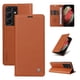 thumbnail image 1 of Funda Billetera de Cuero para Samsung Galaxy S21 Ultra con Tarjetero y Soporte - Tapa Magnética Marrón, 1 of 6