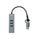thumbnail image 3 of Adaptador USB tipo C/A a gigabit con 3 puertos USB 3.0 UL-GBHUB3 Ulink, 3 of 3
