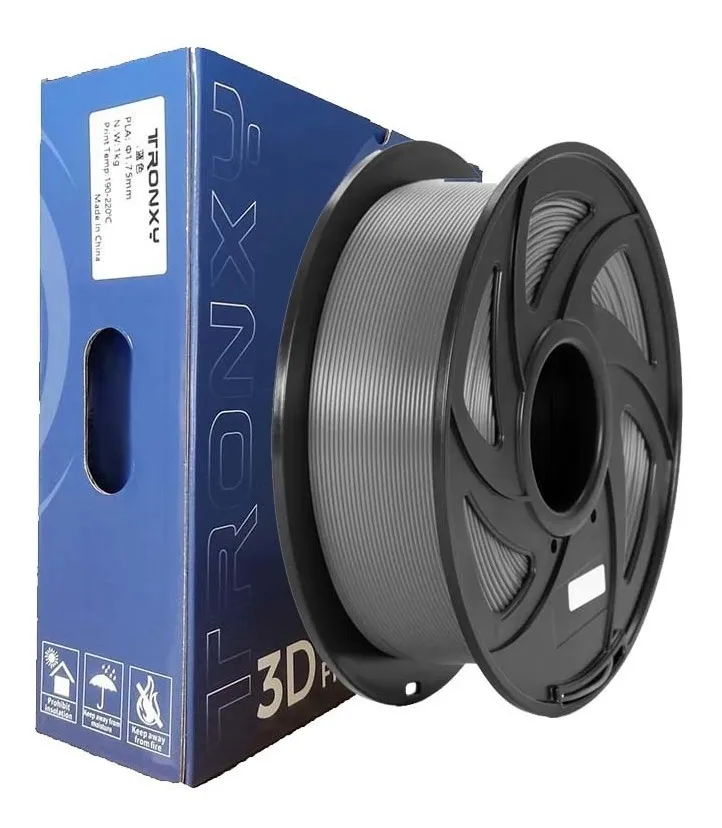 Tronxy - Filamento 3D Pla De 1.75Mm Y 1Kg Gris