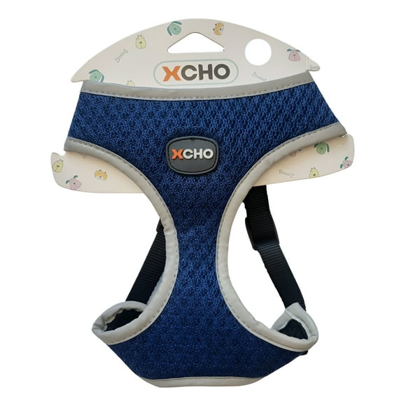 Arnes Pechera Perro Xcho Mascota Comodo Reflectante Talla M (Azul))