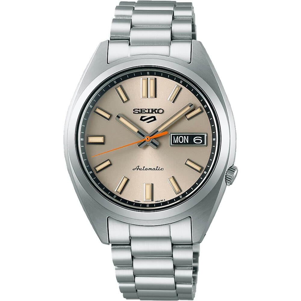 Reloj Seiko 5 Sports Srpk91 Para Hombre Con Esfera Marfil